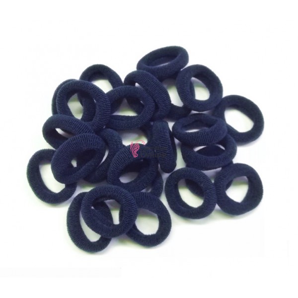 Elastice pentru codite Cod EL033DD set 25 bucati Albastru indigo